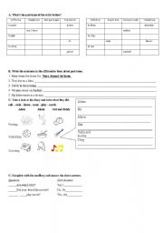 English Worksheet: simple past tense