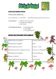 English Worksheet: Peter Pan: The Neverland