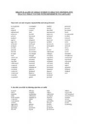 English Worksheet: Vocabulary for job interviews