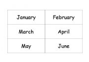 English worksheet: Names of the months of the year