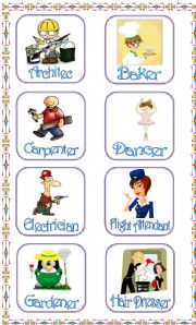 English Worksheet: Professions Part 1