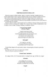 English Worksheet: verb tenses
