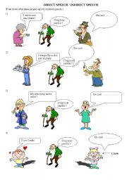 English Worksheet: Direct speech / Indirect speech