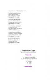 English worksheet: Graduation songs