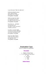 English Worksheet: Graduation songs