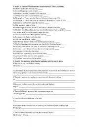 English Worksheet: Active or passive