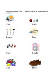 English Worksheet: Plurals