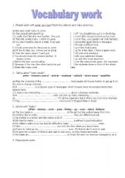 English Worksheet: PREFIXES, SUFIXES, PREPOSITIONAL VERBS, PHRASAL VERBS - 4 pages-