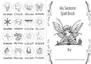 English Worksheet: My Seasons Spell Book