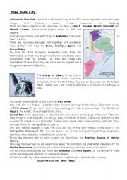 English Worksheet: New York City