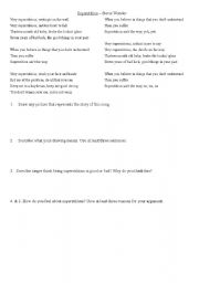 English worksheet: Superstition