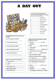 English Worksheet: A day out