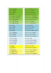 English Worksheet: BOOKMARK: Prepositions with GO