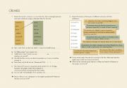 CRIMES CRIMINALS VOCABULARY SPEAKING INTERMEDIATE