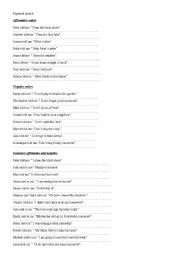 English Worksheet: Reported speech elementary.