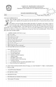 English Worksheet: reading present simple