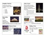English Worksheet: Olympic vocabulary board game card set 1
