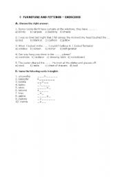English Worksheet: Furniture