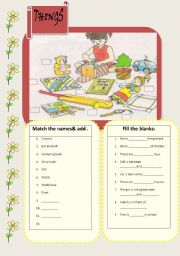 English Worksheet:   Picture reading