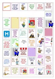 English Worksheet: Jobs Board Game