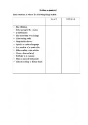 English worksheet: Getting acquainted