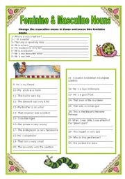 English Worksheet: Gender