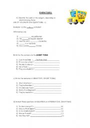 English Worksheet: to be