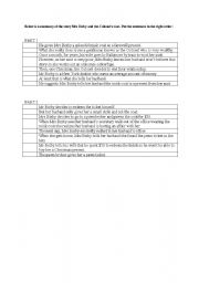English Worksheet: Mrs Bixby and the colonels coat