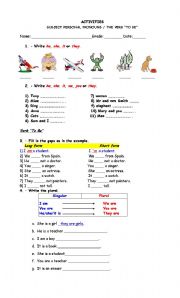 English Worksheet: somple present