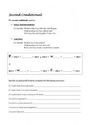 English worksheet: Second Conditional