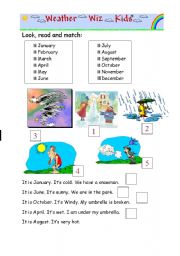 English Worksheet: weather worksheet