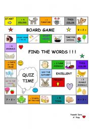 English Worksheet: SNAKE - BOARD GAME 
