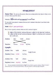 English worksheet: Passive Voice