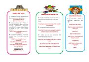 English Worksheet: USES OF WILL AND BE GOING TO