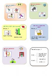 English worksheet: Can you...?