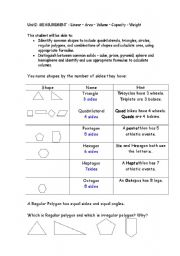 English Worksheet: 2D and 3D shapes