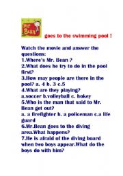 MR BEAN GOES TO THE SWIMMING POOL