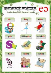 English Worksheet: PHONICS POSTER 2