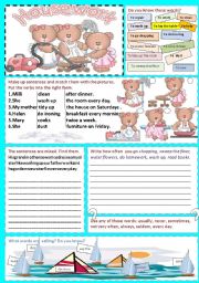 English Worksheet: Housework