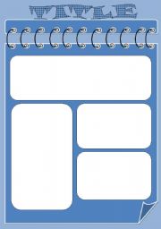 English worksheet: template blue