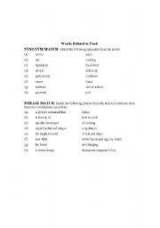 English worksheet: British Food