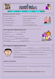 English worksheet: Phrasal verbs 3