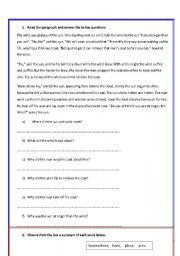 English worksheet: English revision test