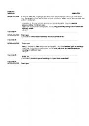 English worksheet: FCE  PAPER 5 PART 2 (LONG TERM)