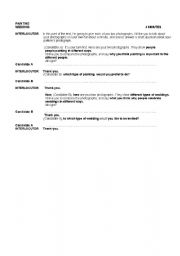 English Worksheet: FCE  PAPER 5 PART 2 (LONG TERM)