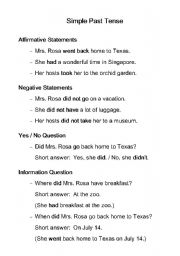 English worksheet: Past Tense