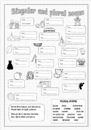 Singular and plural nouns