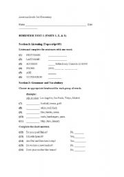 English worksheet: Exercise