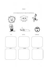 English worksheet: Feelings