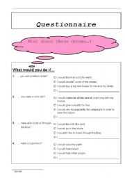 English Worksheet: Conditional Sentences Type II 